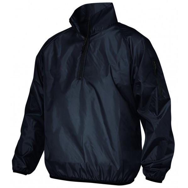 喜多 ハーフジップハイネックヤッケ(ヤッケプラス) フードなしタイプ ブラック 3L No15