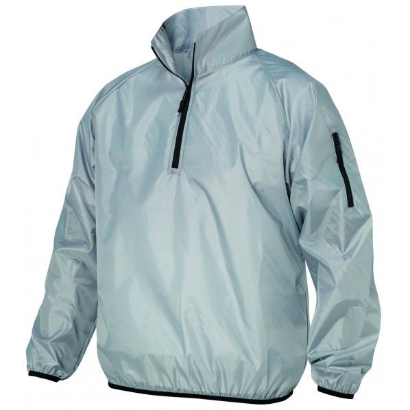 喜多 ハーフジップハイネックヤッケ(ヤッケプラス) フードなしタイプ グレー 4L No15