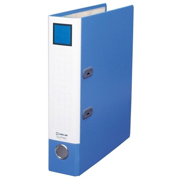 キングジム レバ-リングファイルGX Dタイプ A4タテ型 50mm 500枚 青 3775GXB ...