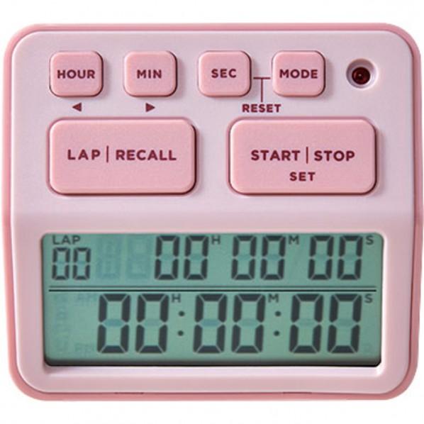 キングジム 学習タイマー「ルラップ」 ピンク 74X65X22mm LLT10-P