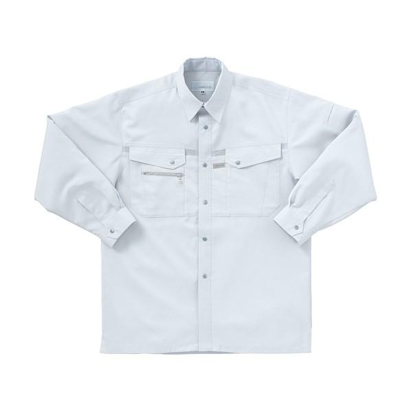 クロダルマ 長袖シャツ シルバーグレー M シルバーグレー 25541-40-M 1着