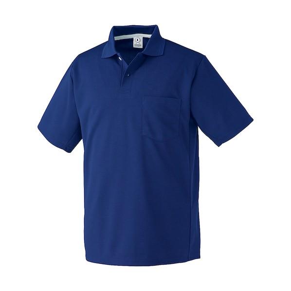 クロダルマ 半袖ポロシャツ ブルー 4L ブルー 26446-10-4L 1着