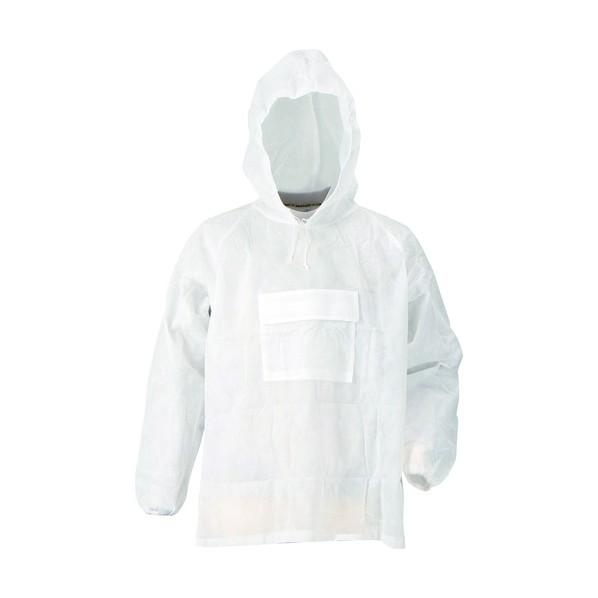 カジメイク 5001 不織布ヤッケ(かぶりタイプ) 白 3L 白 5001-1-3L 1着