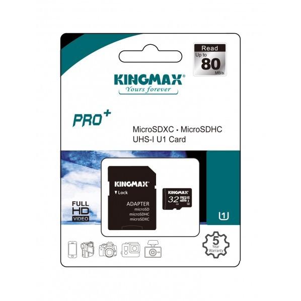 KINGMAX MicroSDHC UHS-1 32GB (1年)?? Pro ブラック KM32G...