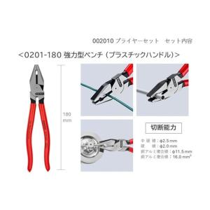クニペックス プライヤーセット 002010 3点の詳細画像1
