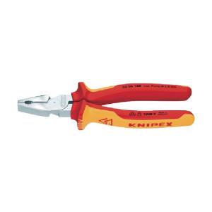 クニペックス KNIPEX1000V絶縁強力型ペンチ225mm 0206-225｜diy-tool