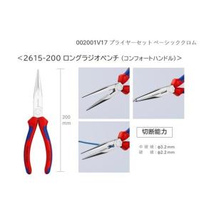 クニペックス プライヤーセット ベーシッククロ...の詳細画像2