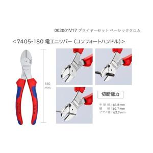 クニペックス プライヤーセット ベーシッククロ...の詳細画像3