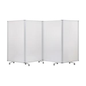 コマイ 4連スクリーンポリカーボネートワイド W3600 × H1800 TP4-1809BN-PC 1点