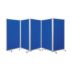 コマイ 5連スクリーンクロスブルーワイド W4500 × H1800 TP5-1809BN-FFBB 1点