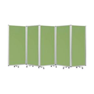 コマイ 5連スクリーンクロスグリーンワイド W4500 × H1800 TP5-1809BN-FFEE 1点