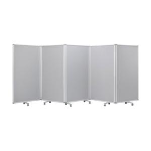 コマイ 5連スクリーンクロスグレーワイド W4500 × H1800 TP5-1809BN-FFYY 1点