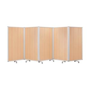 コマイ 5連スクリーン木目ナチュラルワイド W4500 × H1800 TP5-1809BN-NNWW 1点