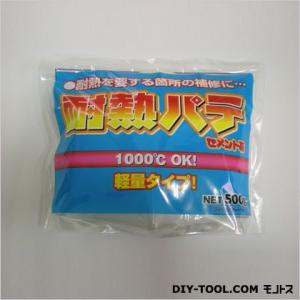 家庭化学工業 耐熱パテ セメント系 グレー 500g 6969700