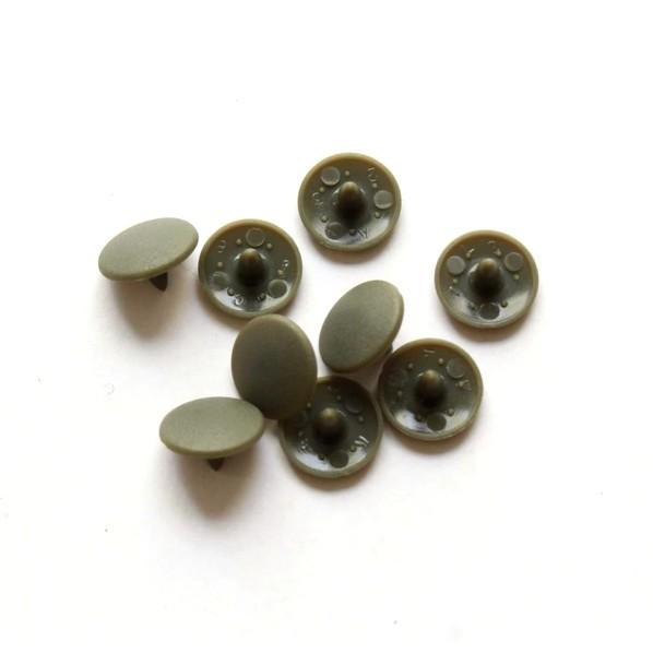 カジテック CHERRY LABEL SUN GRIP プラスチックスナップ オリーブ 9mm ST...