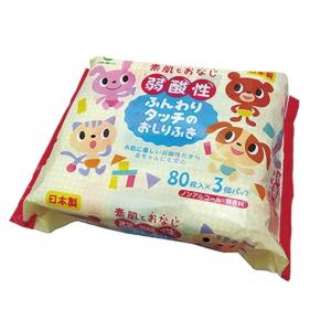 ライフ堂 弱酸性ふんわりタッチのおしりふき 18×12.5cm 240枚