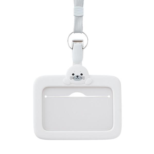 LIHIT LAB. SMARTFIT PuniLabo IDカードホルダー アザラシ A-7804...