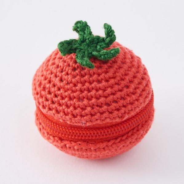 ルシアン コスモ COSMO 刺しゅう糸で編むちいさな ポーチ トマト 長さ40mm×幅40mm×高...