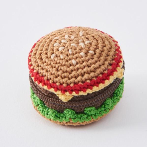 ルシアン コスモ COSMO 刺しゅう糸で編むちいさな ポーチ ハンバーガー 長さ34mm×幅42m...