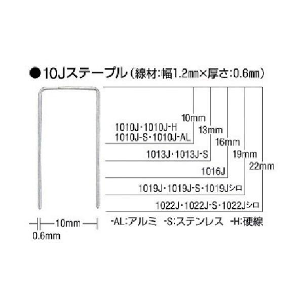 マックス 10Jステープル 19mm 1019J-S