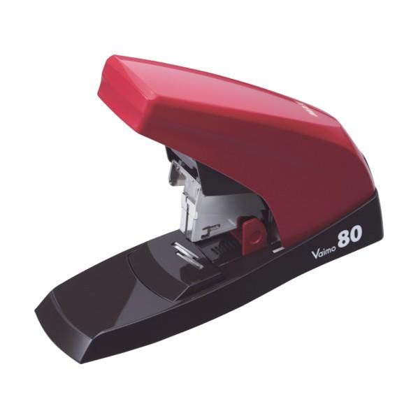 マックス 卓上ホッチキス バイモ80 80枚とじ レッド HD-11UFL/R 1