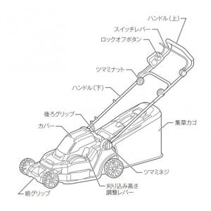 マキタ 36V 充電式 芝刈機 フルセット 青...の詳細画像3