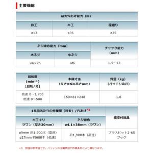 マキタ 18V 充電式 ドライバドリル 本体の...の詳細画像3