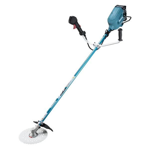 マキタ 80V 充電式 草刈機 本体のみ(バッテリ・充電器別売) Uハンドル 青 MUR012GZ ...