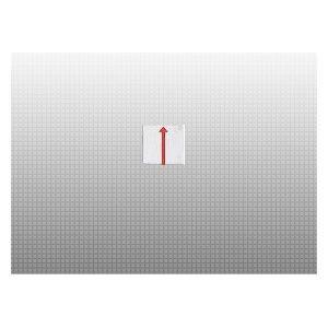 コノエ マスターライン貼付タイプ[122214]上矢印・50×50×4／10枚入境界用標示板 M-5