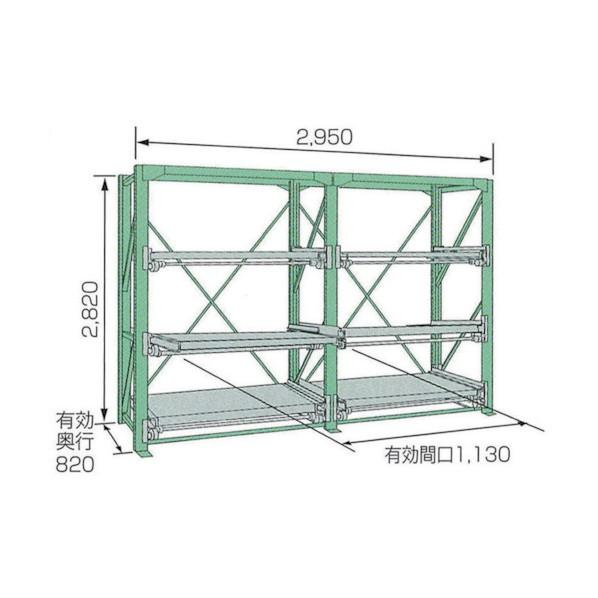 ムラテックKDS スライドラックSSR10-2812-3FTR SSR10-2812-3FTR