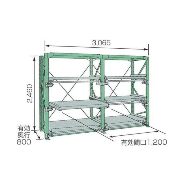 ムラテックKDS スライドラックSSR20-2512-3HTR SSR20-2512-3HTR