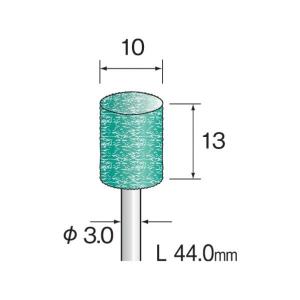 ミニモ ミニモ ユニポリッシュ ミディアム＃220 φ10  DE2102 研削研磨用品 10本