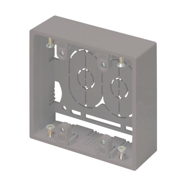 マサル工業 ニュー・エフモール付属品　露出ボックス　２個用　浅型　グレー SFBA21