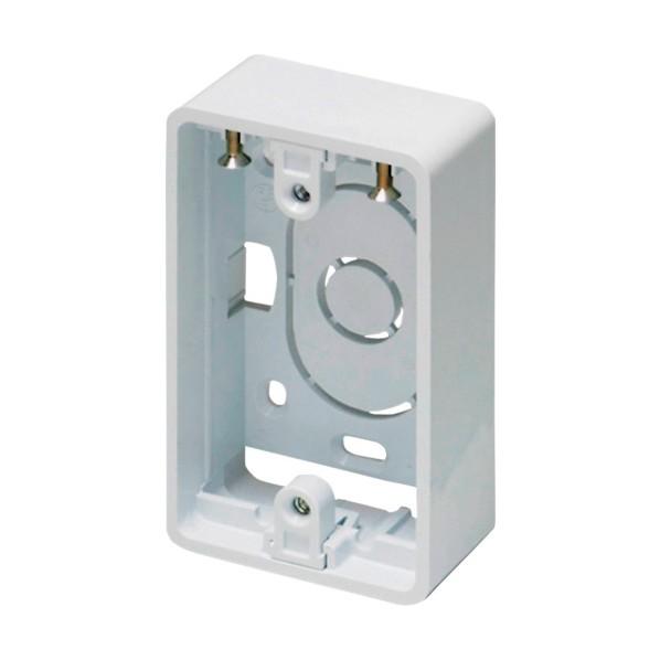 マサル工業 ニュー・エフモール付属品　露出ボックス　１個用　超浅型　ホワイト SFBTA12