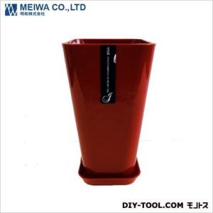 明和 Jena6号植木鉢(プラスチック樹脂製プランター) カシスレッド｜diy-tool