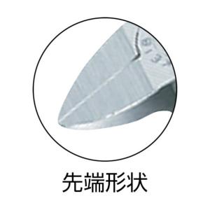 マルト長谷川 プラスチック用ニッパー(刃先形状...の詳細画像1