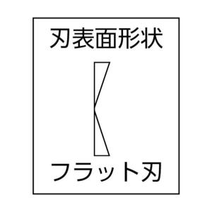 マルト長谷川 電工用薄刃ニッパー(刃部形状フラ...の詳細画像1