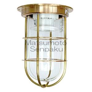 松本船舶 マリンランプ デッキライトシリーズ 1号デッキ ランプ無モデル ゴールド 幅113mm高180mm 1-DK-G 0