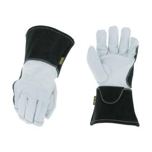 アルゴン溶接用革手袋 富士グローブ クレスト床袖（フリーサイズ）10双
