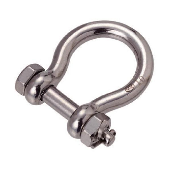 水本機械 水本　ステンレス　オタフクボルト止めシャックル　長さ５０ｍｍ内幅２０ｍｍ 70 x 63 ...