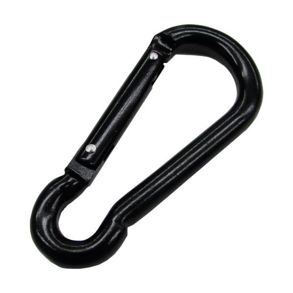 水本機械 アルミスナップフックBE型 ブラック 線径4.5mm 長さ50mm  B-3007