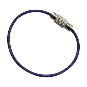 水本機械 キーワイヤーホルダー ワイヤー径1mm全長120mm パープル B-2954