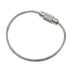 水本機械 キーワイヤーホルダー ワイヤー径1.5mm全長110mm クリアー B-2977