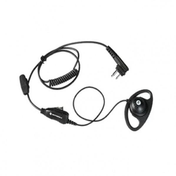 モトローラ・ソリューションズ 調整機能付きD型イヤピース（インラインマイク、PTTボタン付き） PM...