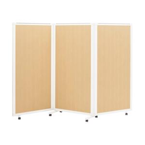 松吉医科器械 木目柄スクリーン（3連） 24896103 ナチュラル 2489610301 1台