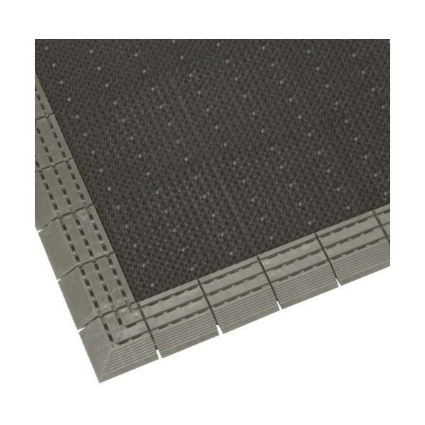 ミヅシマ工業 玄関マット ニューエルバーマット ＃15 グレー グレー 4021320 1枚
