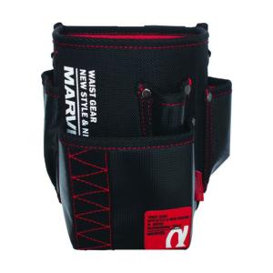 MARVEL ウエストギア　電工　腰袋　3点セット MARVEL マーベル WAIST GEAR α 電工ポケット 腰袋三段 レッド