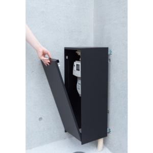 森田アルミ工業 ガスメーターカバー BAKO ブラック メーター カバー