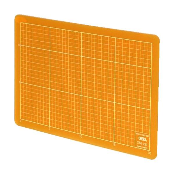 NTカッター NT カッティングマット スケルトンオレンジ 220×150×2mm CM-22IO ...