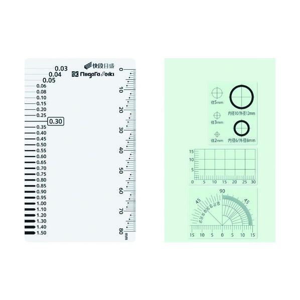 新潟精機 クラックメジャー快段目盛付 クリア 全長55m×全幅91mm×厚さ0.2mm CM-CKD